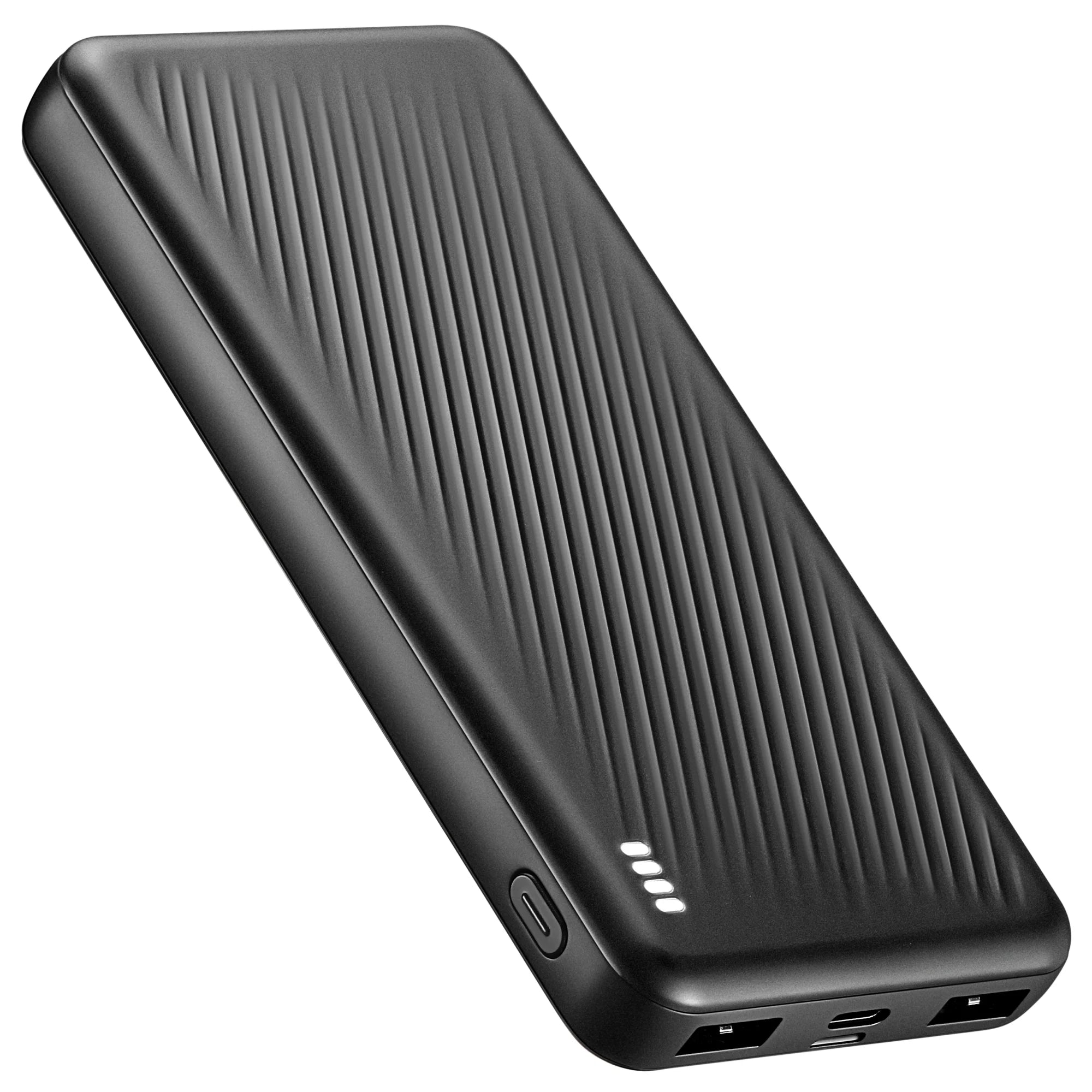 20000Mah Portable Phone Charger for Iphone , Cell Phone Portable Power Banks with Micro and Type C Inputs, Dual USB Output Battery Pack for Android, Galaxy, Pixel(Black)