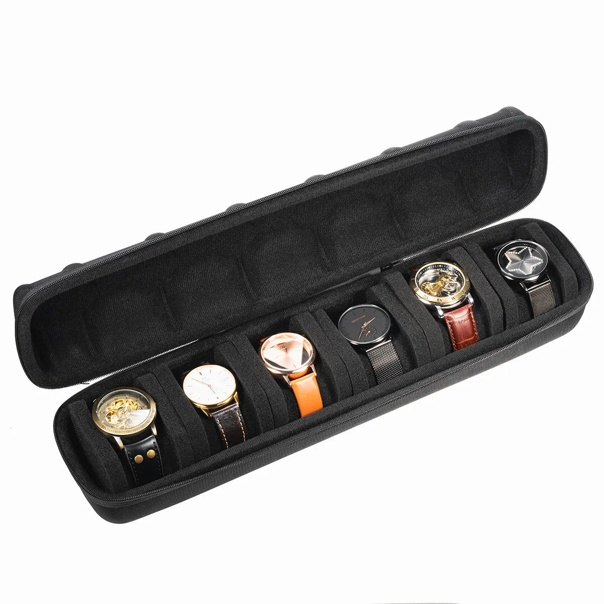 Watch Box Organizer Watch Travel Case Portable Storage Watch Display Holder for Wristwatches and Smart Watches Men Women Gift