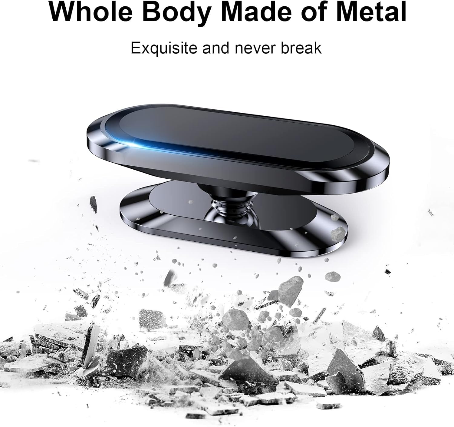 【2-Pack】 Magnetic Phone Holder for Car Dash【Strong Magnet】 Magnetic Car Phone Holder Mount 【4 Plate】 Phone Holders for Your Car Phone Mount for Car Dashboard Cell Phone Car Mount for Iphone Samsung