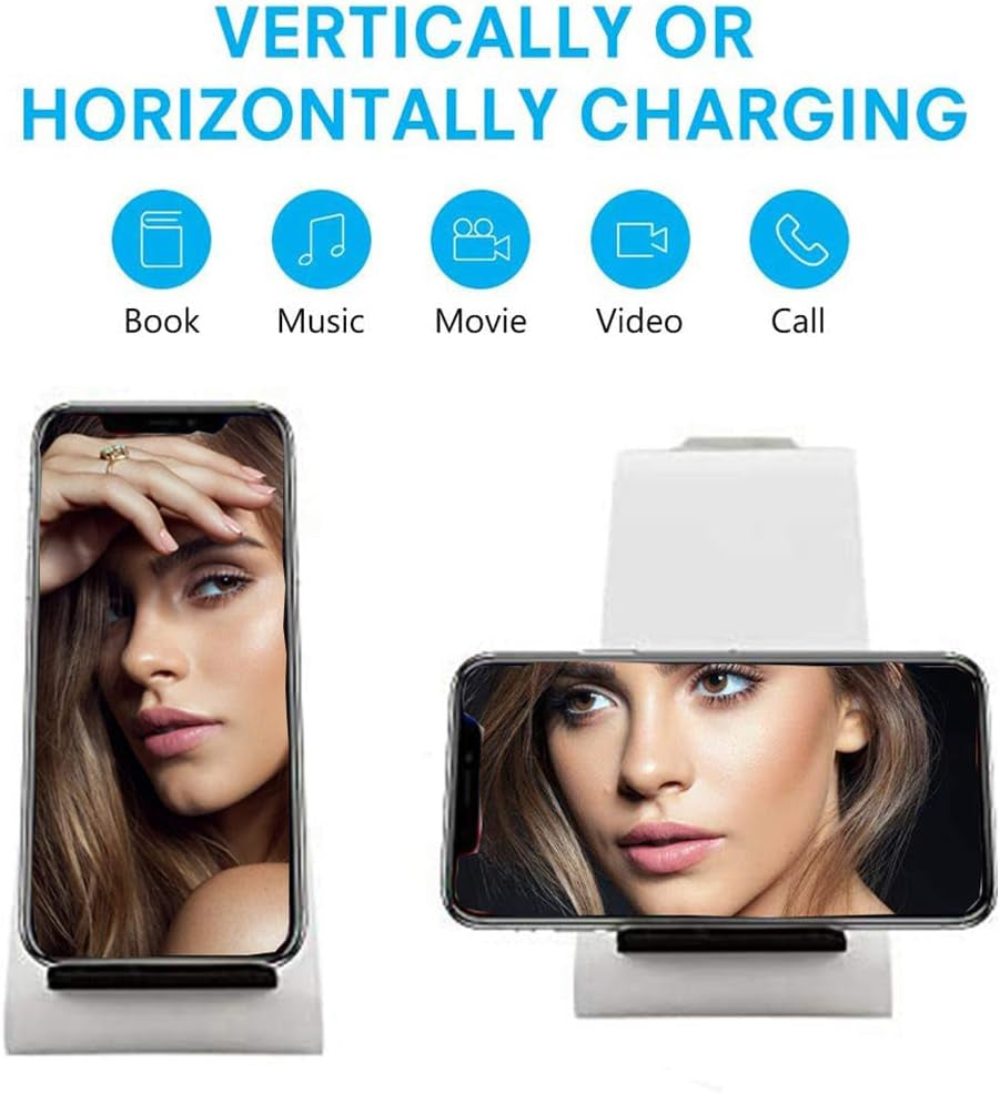 Wireless Charger,3 in 1 Qi-Certified Fast Wireless Charging Station Gift Stand for Apple Iwatch 7/6/5/4/3/2,Iphone 15/15 Plus/15 Pro Max/14/13/12/11/X/Xr/Xs/X/8,Airpods Pro(With Quick Charge Adapter)
