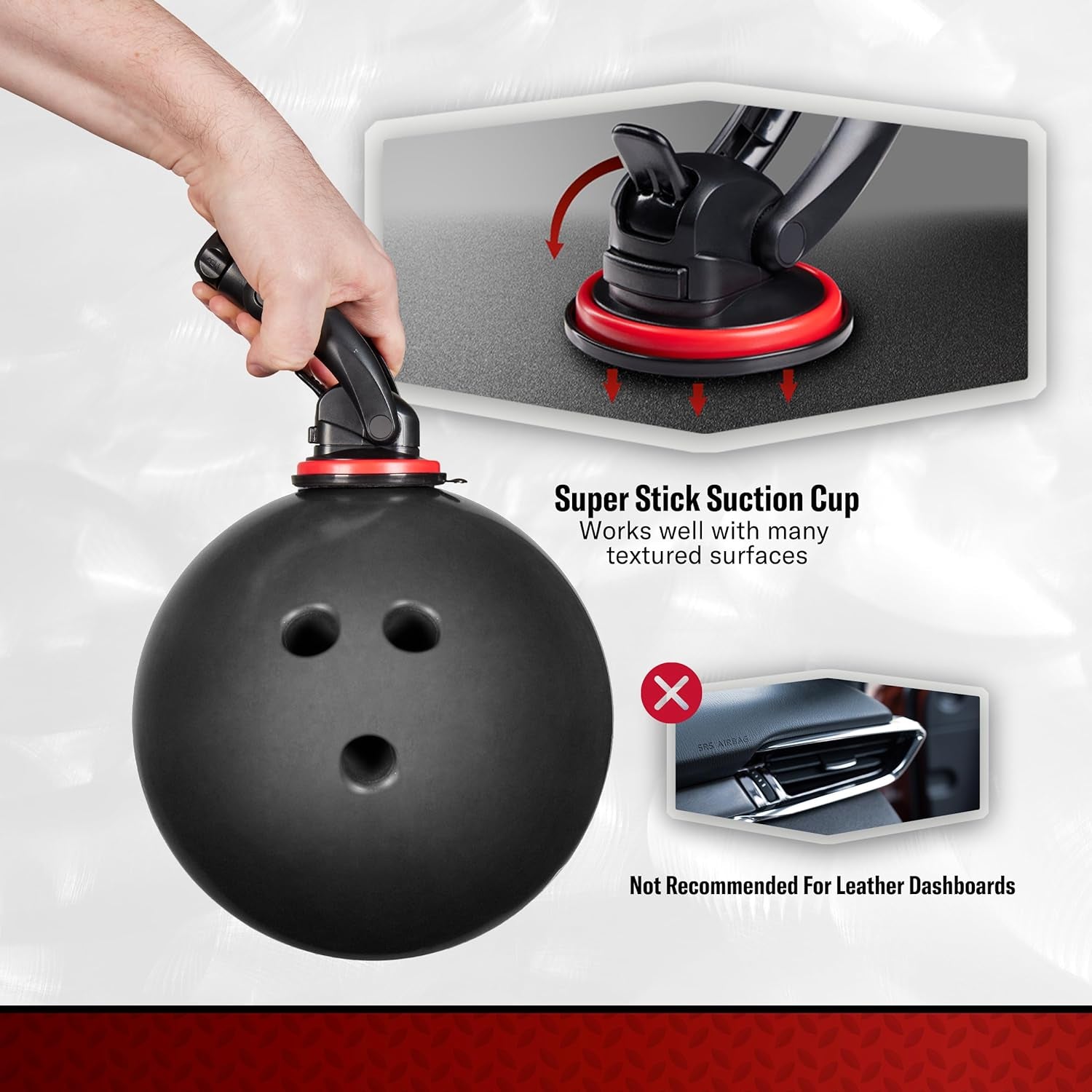 Super Stick Windshield and Dash Mount Phone Holder, Universal Car Phone Holder
