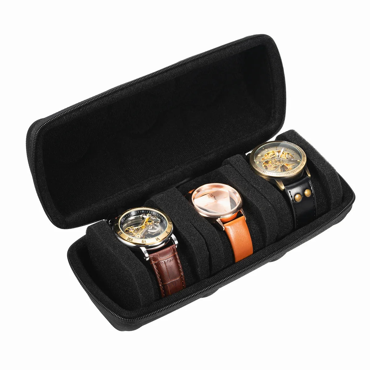 Watch Box Organizer Watch Travel Case Portable Storage Watch Display Holder for Wristwatches and Smart Watches Men Women Gift