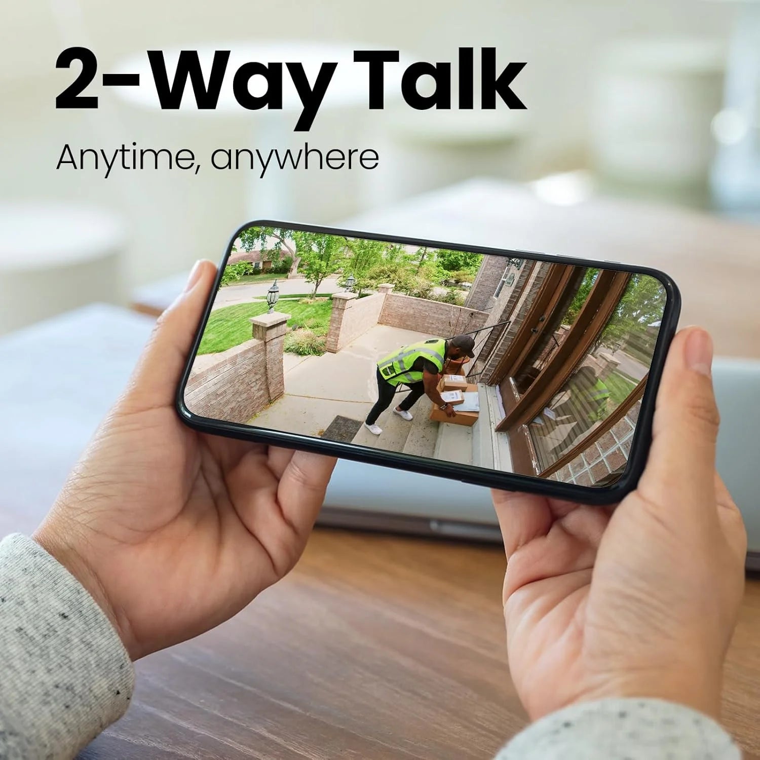 4MP Night Vision Security Cameras for Home, Indoor/Outdoor Wifi Camera with Phone App, 2.4G/5G Connectivity for Baby/Elder/Dog/Pet Camera, Motion Detection, Two-Way Audio, Work with Alexa
