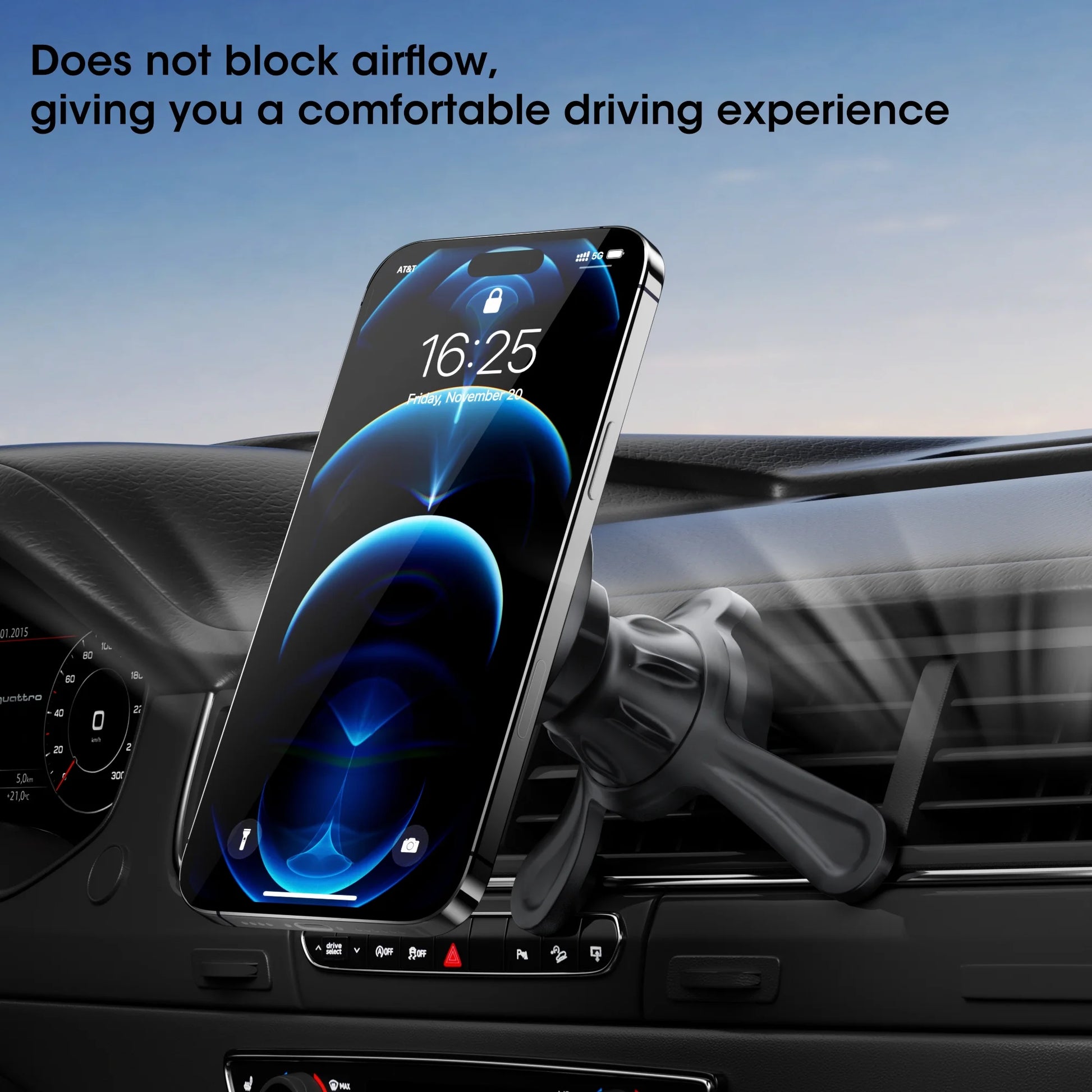 Phone Holders for Your Car Magnetic, 360 Degree Rotation, Air Vent Magnetic Phone Mount, Upgraded Strongest Magnet Power, Compatible with Iphone, Samsung, Google Pixel, Motorola Moto, Black